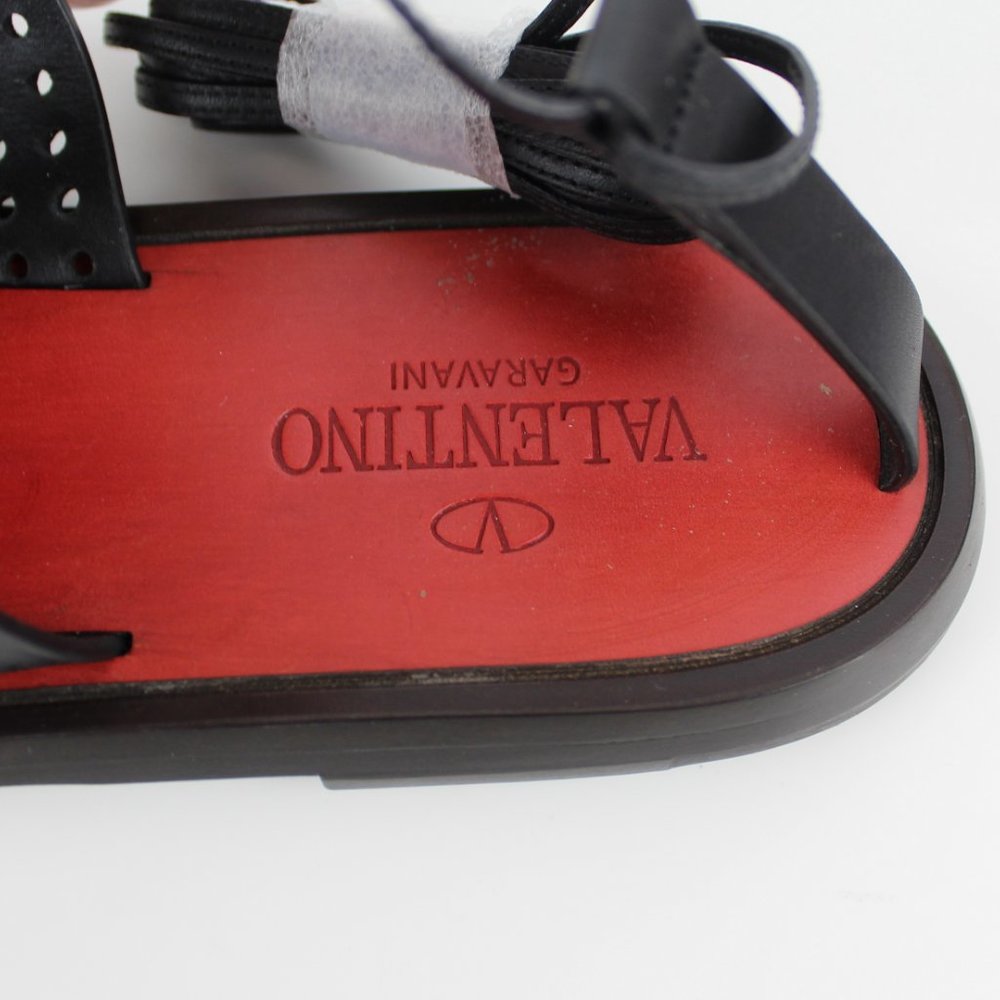 NEW VALENTINO GARAVANI RUNWAY Ankle Sandals, Black, EU 37 - Picture 11 of 14
